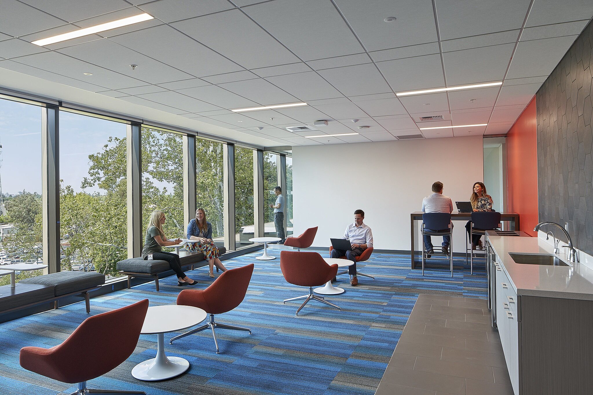 Photograph of SMUD collaborative workspace
