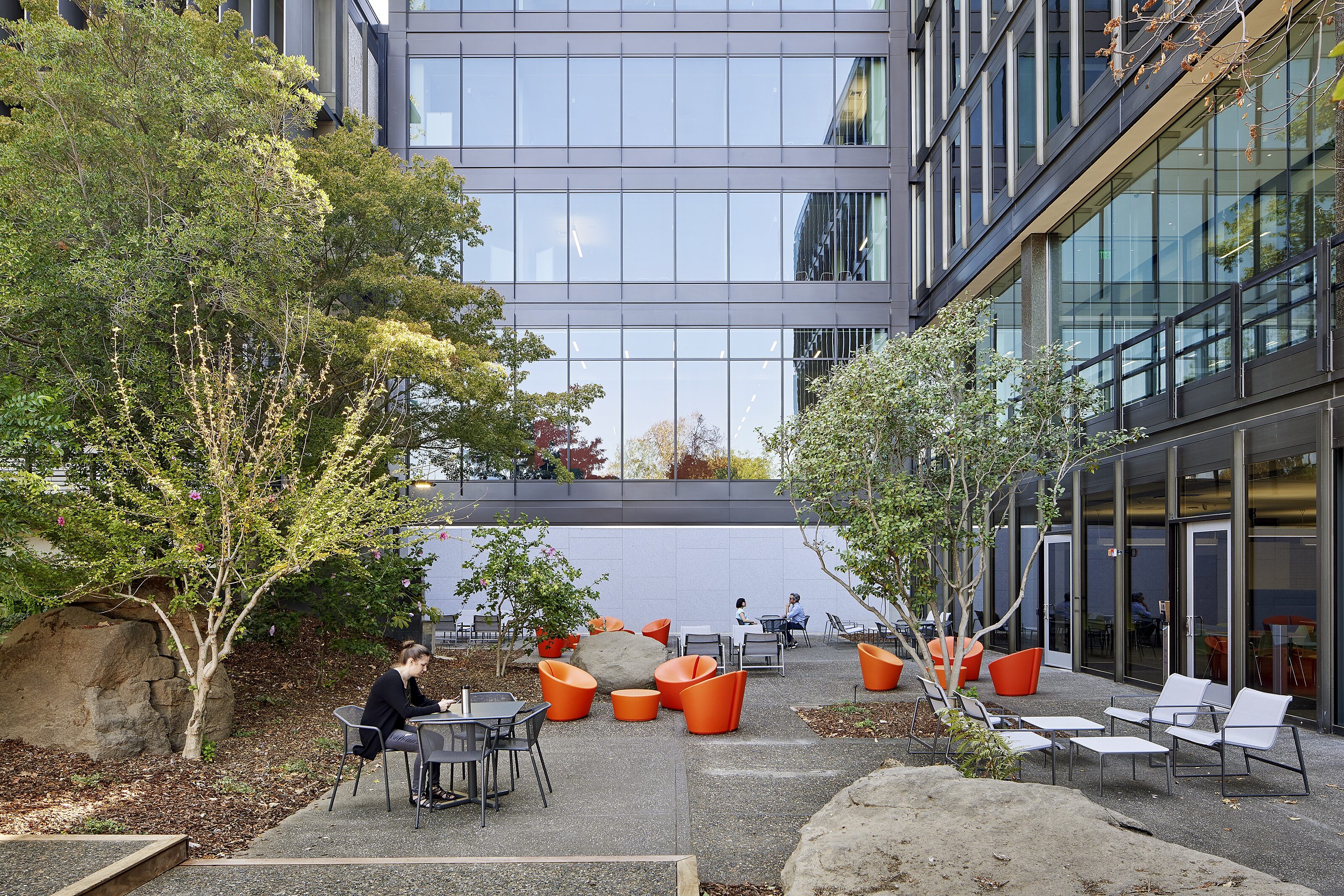 Photograph of SMUD outdoor lounge