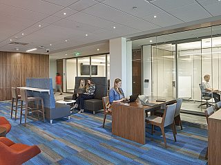Photograph of a SMUD collaborative workspace