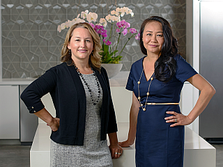 Photo of MTA President Rachael Camillo-Bennett and CEO Joseanna Tse