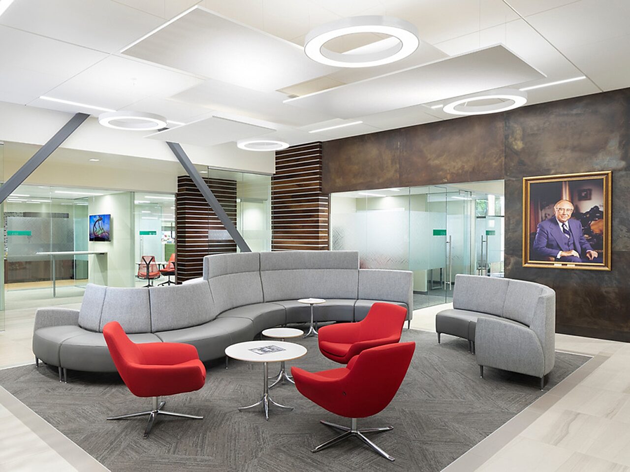 Photograph of Raley's reception are with meeting spaces