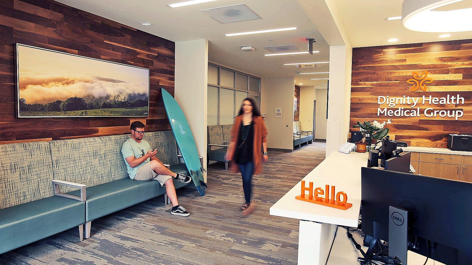 Dignity Health Watsonville clinic lobby