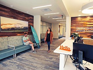 Dignity Health Watsonville clinic lobby